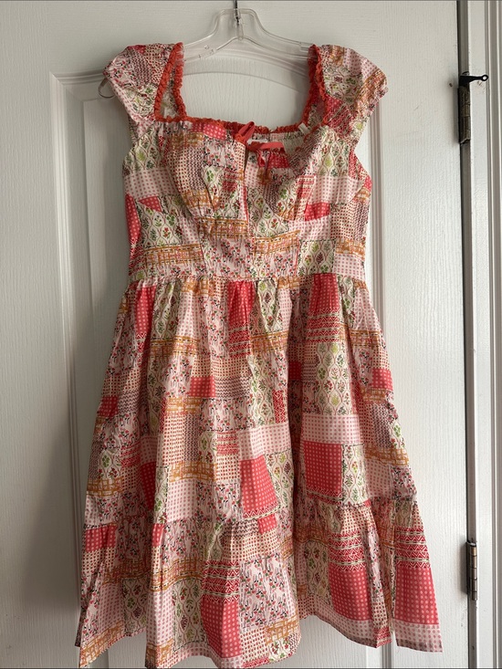 in loom Dresses & Skirts - Women’s Pink Patchwork Print Sundress NWT